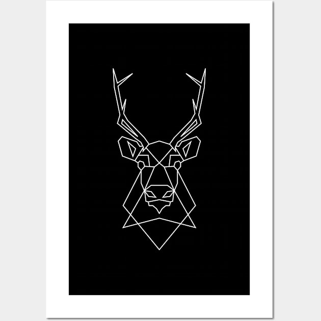 Red nose reindeer Wall Art by patpatpatterns